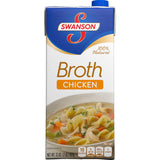 Swanson Chicken Broth – 32 oz Resealable Carton Pack of 6 for Weekly Meal Prep
