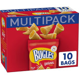 Bugles Original Crispy Corn Snacks – Office Break Room Snack Drawer Staple, 10 Single-Serve Bags for Grab-and-Go Munching