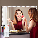 LED Vanity Mirror Lights for Makeup Dressing Table 13ft Cuttable LED Light Strip 6000K Daylight White with Dimmer, High-End Vanity Set Accessory, DIY Mirror Not Included