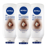 NIVEA Cocoa Butter In Shower Lotion Birthday Gift for Her, Bulk 3 Pack Skincare Present for Women