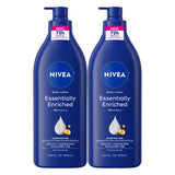 NIVEA Essentially Enriched Body Lotion Dermatologically Tested – Gentle 72-Hour Moisturizer Safe for Sensitive Skin and Daily Family Use