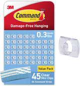 Command Child-Safe Light Clips for Nursery and Playroom Walls, No-Hole Adhesive for String Lights