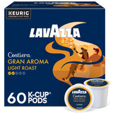 Lavazza Costiera Gran Aroma Single-Serve Pods for Study Desk Rituals, Floral Citrus Light Roast Keurig Coffee