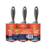 Scotch-Brite Lint Roller 3-Pack for the Home Office, Quick Pet Hair and Lint Removal Before Video Calls