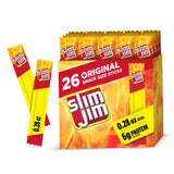 Slim Jim Smoked Meat Sticks – Camping and Hiking Protein Snack, 26-Count Bulk Pack