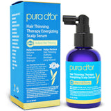 PURA D'OR Hair Thinning Therapy Energizing Scalp Serum – Simple Daily Treatment for Thinning Hair, 4oz