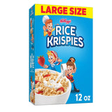 Kellogg's Rice Krispies Cereal – Family Breakfast for the Kids' Table, Big 24oz Box for Pouring with Milk