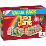 Lucky Charms Marshmallow Snack Bars – Grab-and-Go Lunchbox Treat for Kids Backpacks and School Cafeterias, 16 Pack