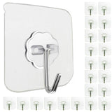 ClearGrip Hooks - Waterproof Heavy Duty Hooks for Patio and Exterior Christmas Light Hanging