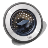 OXO Good Grips 2-in-1 Sink Strainer Stopper – Minimalist Kitchen Sink Accessory for Clean, Uncluttered Countertops