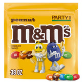 M&M'S Peanut Chocolate Candy 38 oz – Safe Ages 3 and Up Snack for Playdates and Birthday Party Tables