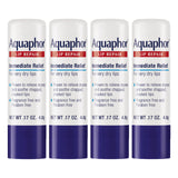 Aquaphor Lip Repair Stick with Jojoba Oil and Shea Butter – Bedtime Self-Care Ritual, Overnight Dry Lip Treatment 4-Pack