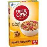 Fiber One Honey Clusters Cereal – Portable Pantry Staple, Resealable Box for Road Trips and Outdoor Kitchens