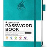 Clever Fox Password Book – Home Office Password Organizer with A-Z Tabs for Fast Lookup