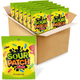 Sour Patch Kids Original Soft & Chewy Candy 3.6oz Multipack – Kid-Safe Sealed Snack Bags for Lunchboxes and Birthday Party Favors