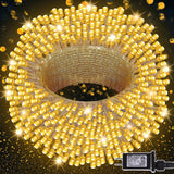 Lumhero Halloween String Lights – 98.5ft Bedroom Decor LED Lights with 8 Modes, 300 Mini Bulbs Black Wire for Living Room Aesthetic
