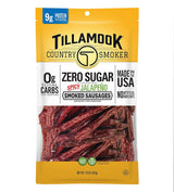 Tillamook Country Smoker Zero Sugar Smoked Sausage Sticks – Desk Drawer Snack for Afternoon Focus and Energy, Keto Friendly