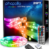 phopollo Bluetooth LED Strip Lights – Low Heat LED Strip Safe for Nursery Nighttime Use, No Fire Risk or Hot Surface