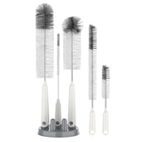 MR.SIGA 5 Pack Bottle Brush Set for Baby Bottles, Sippy Cups & Feeding Accessories, Nursery Safe Cleaning Tools