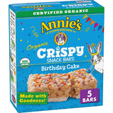Annie's Organic Crispy Snack Bars – Low-Sugar Diabetic-Friendly Treat at 80 Calories Per Bar, 6 ct