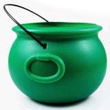 GIFTEXPRESS 8" Polished Green Cauldron – Stunning Tabletop Centerpiece for St Patrick's Day Mantel Decor & Halloween Living Room Display