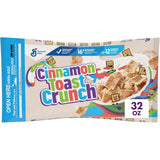 Cinnamon Toast Crunch Breakfast Cereal – After-School Pantry Snack for Kids and Teens, 32 oz Value Bag