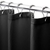 AmazerBath Odor-Free Fabric Shower Curtain – Family-Safe Bathroom Upgrade, No Vinyl Smell 240GSM Polyester
