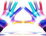 LumenGlow Light Up Gloves - Portable Rave and Concert Hand Accessory with Stretchy Fit and Spare Batteries for All-Night Events
