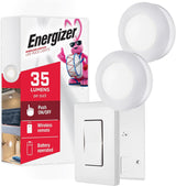 Energizer Wireless Puck Lights – Cozy Living Room Mood Lighting, 2 Pack with Remote