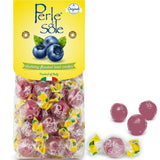 Perle di Sole Italian Candy - Authentic Italian Blueberry Hard Candy, Handcrafted Style - Premium Imported Confections for the Discerning Hostess