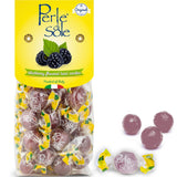 Perle di Sole Blackberry Hard Candy with Fizzy Center – After-School Snack and Lunchbox Add-In for Kids, Made in Italy