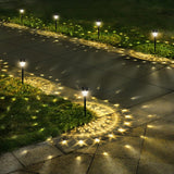 Child and Pet Friendly Solar Garden Lights, No Wiring Auto On/Off Driveway and Fence Edge Lighting
