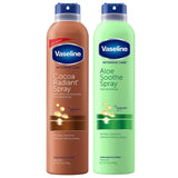 Vaseline Spray Lotion Duo – Clean-Line Bathroom Staple for Intentional Skincare, 6.5 Oz Each