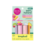 eos Natural Shea Lip Balm 3-Pack – Gentle and Hypoallergenic Lip Care Safe for Tweens, Teens and School Backpacks
