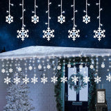 Ollny Outdoor Icicle Christmas Lights for Roofline and Fence, 360 LED Weatherproof Cascading Lights for Backyard Gatherings