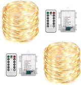 LumNest Battery Fairy Lights – Patio and Balcony String Lighting, Waterproof 66ft Outdoor Set