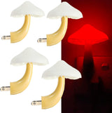 AUSAYE Mushroom Night Light for Nursery – Cool-to-Touch Plug in LED Lamp Auto Off at Dawn