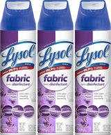 Lysol Fabric Disinfectant Spray for Post-Illness and Spill Cleanup, Lavender Scent to Kill 99.9% of Germs on Soft Furnishings