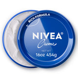 NIVEA Creme All-In-One Moisturizer – Calming Nightly Body and Face Ritual for Dry Skin, 16 Oz Jar