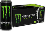 Monster Original Green Energy 16oz 15-Pack – High-Caffeine Study Desk Companion for Long Focus Sessions