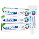 Sensodyne Sensitivity Gum and Enamel Toothpaste – Soothing Triple Protection Paste for Mindful Nightly Brushing, 3.4 oz Tubes 3-Pack