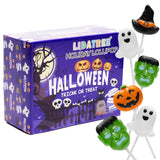 Halloween Lollipops for Trick or Treat Night - Individually Wrapped Monster and Pumpkin Suckers for Kids Party Favors and Goody Bags