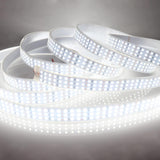 Muzata Triple Row LED Strip Lights – 6000K Daylight Accent for Bedroom Cove and Living Room Walls