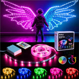GlowGlide Battery Powered LED Strip Lights – Safe Color Changing Accent Light for Kids Room and Nursery, 6.56 ft