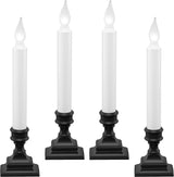 612 Vermont Flameless LED Window Candle Pewter – Fire Safe Window Lighting for Homes with Kids and Pets