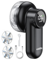coldSky Rechargeable Lint Remover with Safety Lock – Finger-Protected Sweater Shaver for Family Closets