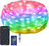 AIMENGTE USB 5V Smart LED Fairy Lights Cold Resistant to -20°C – Portable Camping and Tent Lighting with Music Sync Color Modes