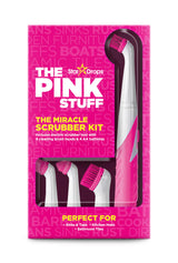 The Pink Stuff Miracle Scrubber Kit – Stylish Stainless Steel Cleaning Tool for Modern Kitchens