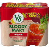 V8 Bloody Mary Mix Original 8 fl oz Cans (6-Pack), Clean-Label Mixer for Mindful Weekend Brunch