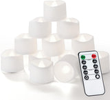 Homemory Battery Operated Flickering Candles – Smokeless, Fire-Free Votives for Bedrooms, Nurseries, and Senior Living Spaces